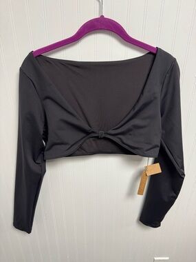 Skims Recycled Long Sleeve Shurg Onyx Large NWT